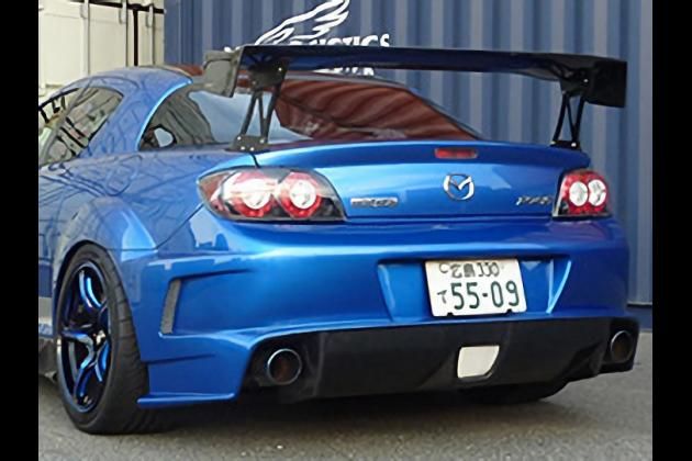 LEG MOTOR SPORT LEG81025クラブスポーツリアデュフューザーバンパー HV for SE3P RX-8 後期用